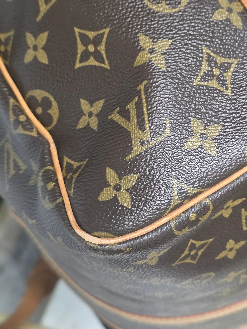 Louis Vuitton Brown Monogram Keepall Bandoulière 55 Travel Bag - Brown w/ Strap